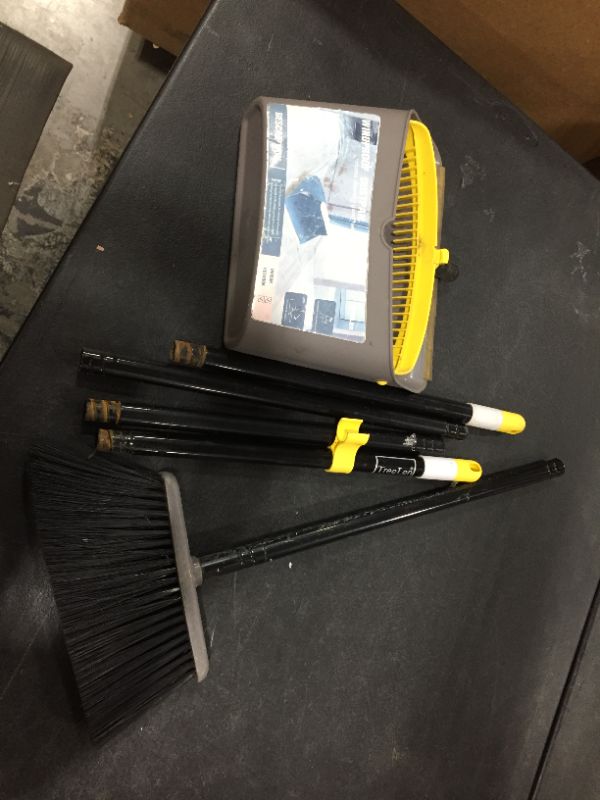 Photo 1 of Broom and Dustpan Set, Heavy Duty Broom and Dust Pans Set 