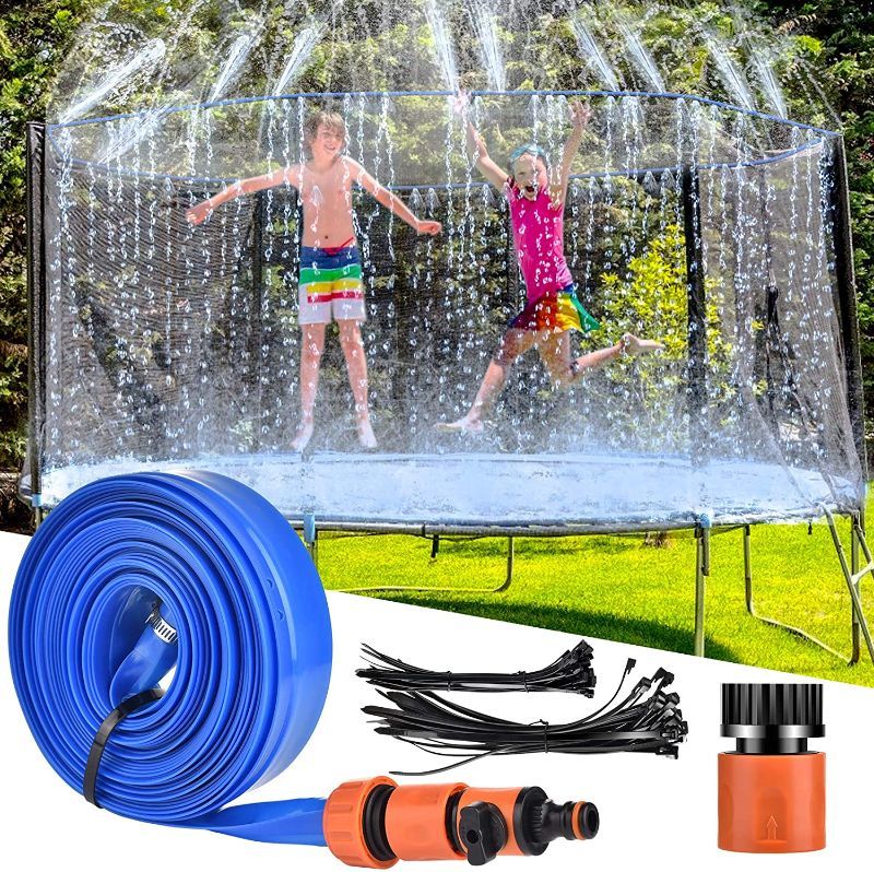 Photo 1 of TRAMPOLINE SPRINKLER FOR KIDS,ADULTS ,39FT UPGRADED OUTDOOR TRAMPOLINE WATER SPRINKLERS