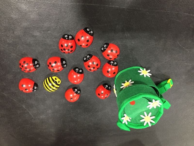 Photo 2 of Counting Ladybug Wooden Educational Toys 0-10 Numbers Learning to Count Baby Toys Ladybug Toy