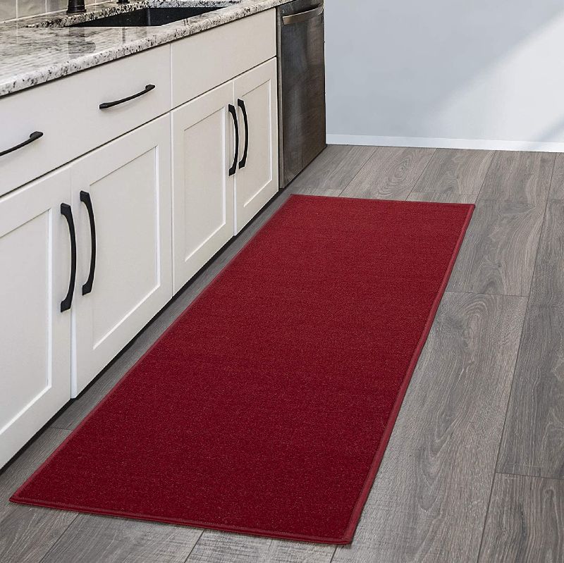 Photo 1 of 
Ottomanson Ottohome Solid Rug, 20" x 59", Red
