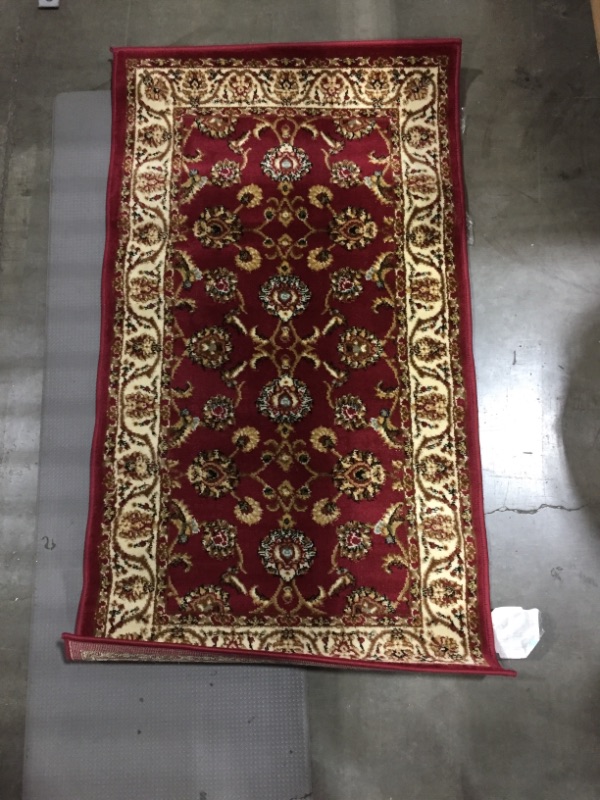 Photo 2 of Well Woven Barclay Sarouk Traditional Oriental Red 2'3" X 3'11" Accent Area Rug