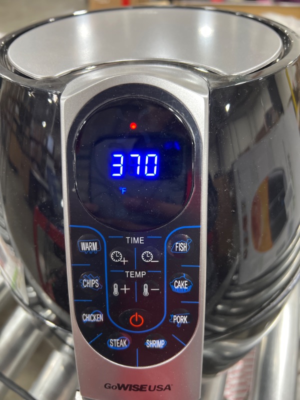 Photo 3 of 5.0 qt. Black Electric Air Fryer with 8-Presets with Recipe Book