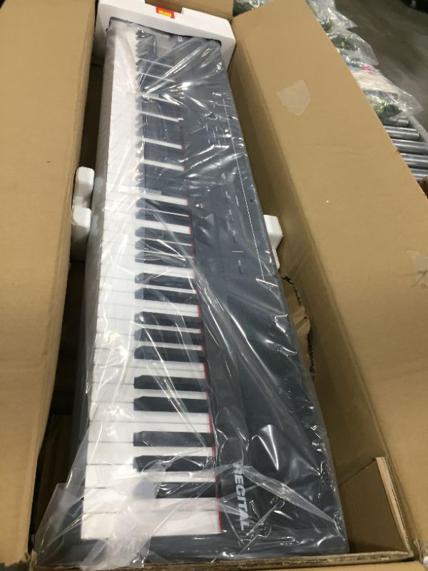 Photo 2 of Alesis Recital – 88 Key Digital Piano Keyboard with Semi Weighted Keys, 2x20W Speakers, 5 Voices, Split, Layer and Lesson Mode, FX and Piano Lessons
