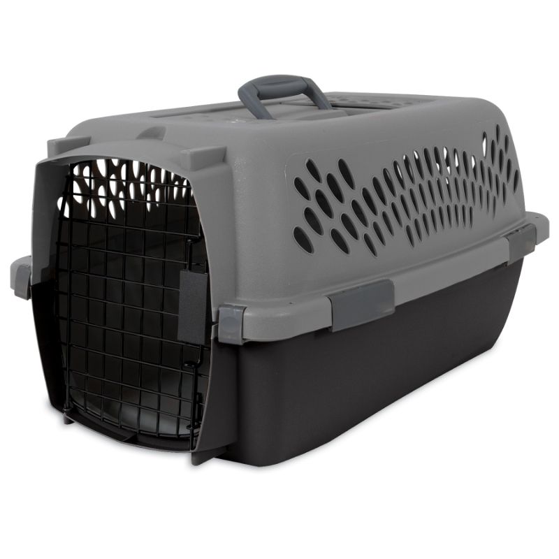 Photo 1 of Aspen Pet Dog & Cat Kennel, Gray/Black, 23-in
