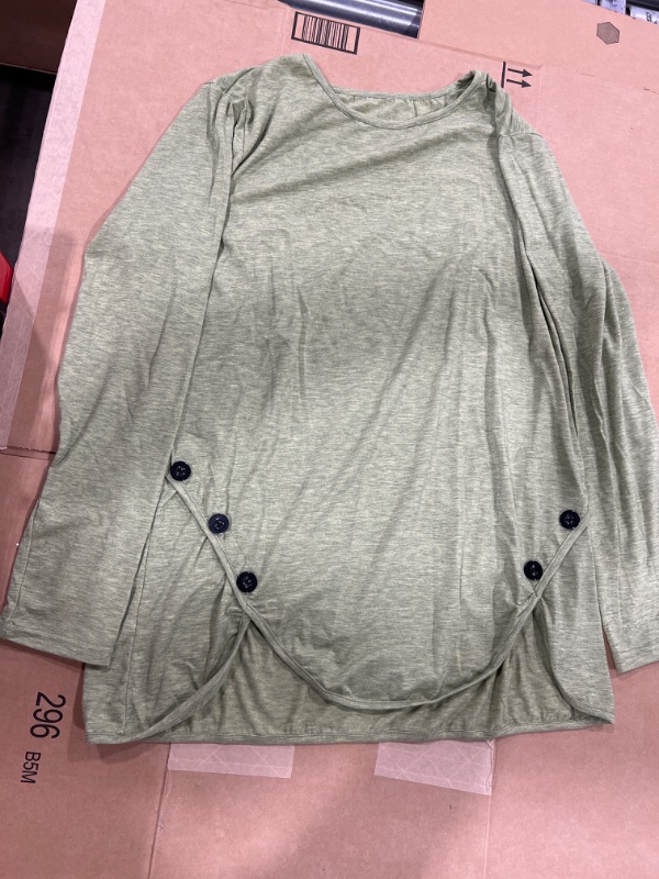 Photo 1 of Women's long sleeve shirt Size-L(green)