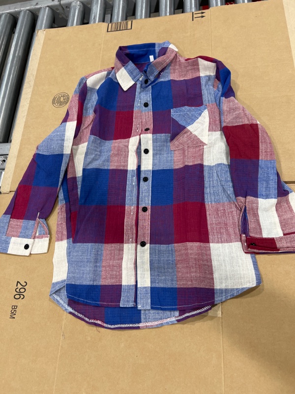 Photo 1 of Kids button up plaid shirt Size-S