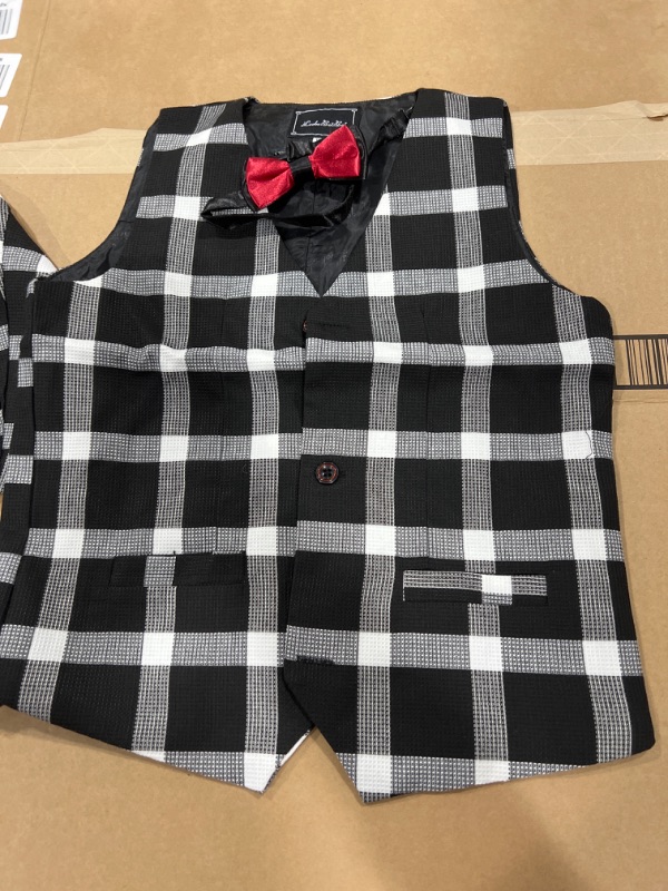Photo 3 of 3 Piece Checkered Suit for Kids, size 150