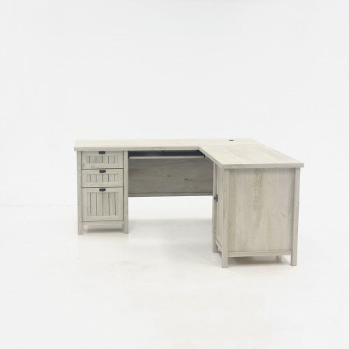 Photo 1 of Sauder Costa L-Shaped Desk, Chalked Chestnut finish
 BOX 2 ONLY!!!!!