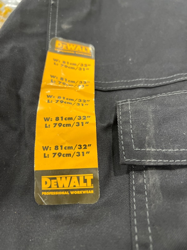 Photo 1 of DEWALT Stretch Men's 32 in. W X 31 in. L Black Polyester/Cotton/Elastane Heavy-Duty Stretch Work Pant
