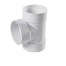 Photo 1 of 4" PVC Tee, White ( 2 pack )