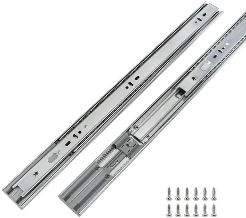 Photo 1 of 6 Pair Full Extension Drawer Slides 18 inch Heavy Duty Drawer Slides – LONTAN 4502S3-18 Soft Close Ball Bearing Side Mount Drawer Slides 100lb Capacity Drawer Runners