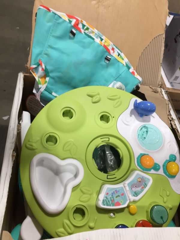 Photo 2 of Bright Starts Around We Go 2-in-1 Walk-Around Baby Activity Center & Table, Tropic Cool, Ages 6 Months+