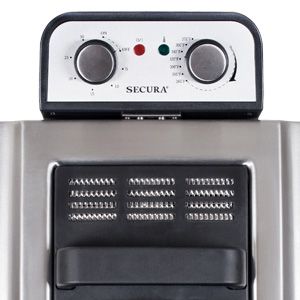 Photo 1 of Secura Electric Deep Fryer 1800W-Watt Large 4.0L/4.2Qt Professional Grade Stainless Steel with Triple Basket and Timer

