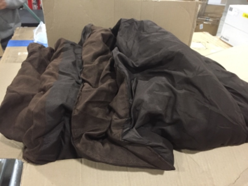 Photo 2 of 6 piece chocolate brown/taupe/camel oversized lodge cabin king size ( 106x92 ) comforter set