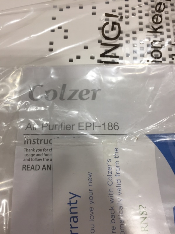 Photo 3 of COLZER Air Purifier for Home Large Room with True HEPA Filter & Activated Carbon Filter to Remove Eliminate Dust, Pet Dander, Smells Odors in Rooms up to 1800 ft² Air Cleaner Freshener for Bedroom EPI-186 (CARB, ETL Listed)
