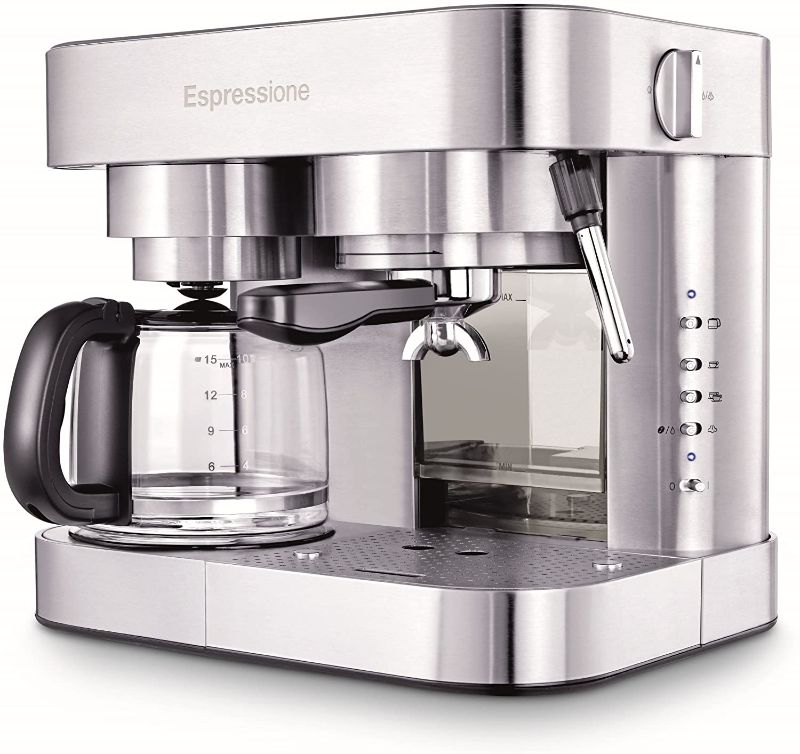 Photo 1 of Espressione Stainless Steel Machine Espresso and Coffee Maker, 1.5 L
