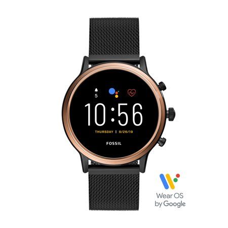 Photo 1 of Fossil Gen 5 Julianna HR Smartwatch - Black Stainless Steel Mesh