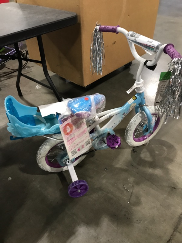 Photo 2 of Disney Frozen 12" Girls Bike with Doll Carrier by Huffy