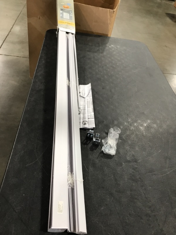 Photo 1 of Achim GII Morningstar 1-in Slat Width 45-in x 48-in Cordless White Vinyl Light Filtering Mini Blinds