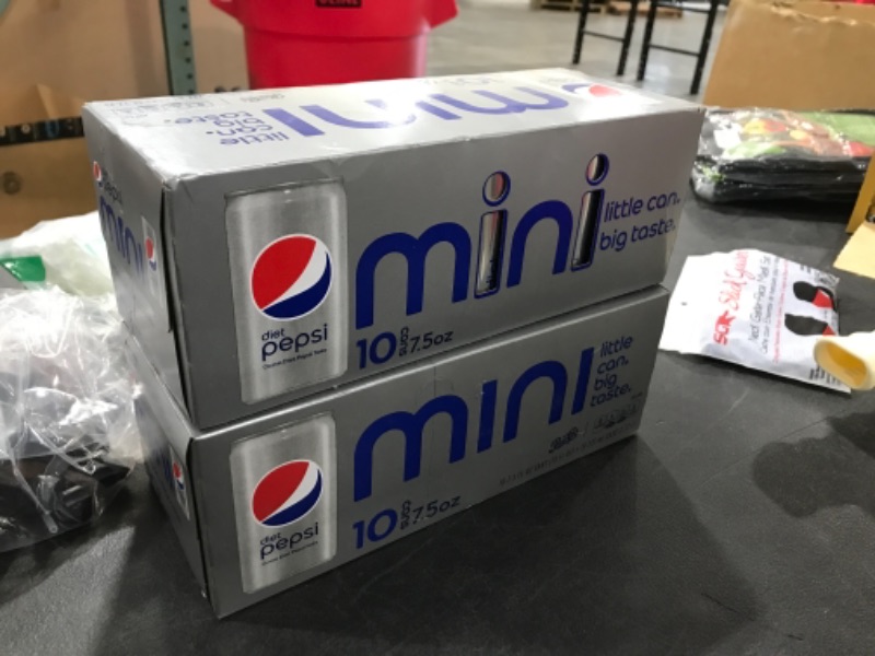 Photo 2 of 2 pack Diet Pepsi Soda, 7.5 Ounce Mini Cans, 20Pack