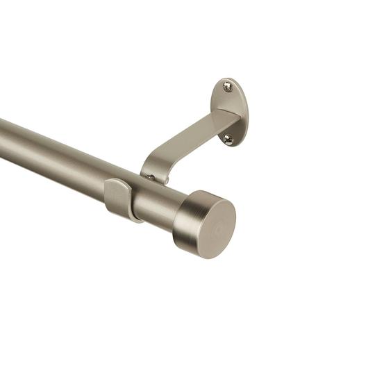 Photo 1 of Elrene Home Fashions
Serena 1" Window Drapery Single Curtain Rod with Contemporary Cap Finial Polished nickel 86'-120'