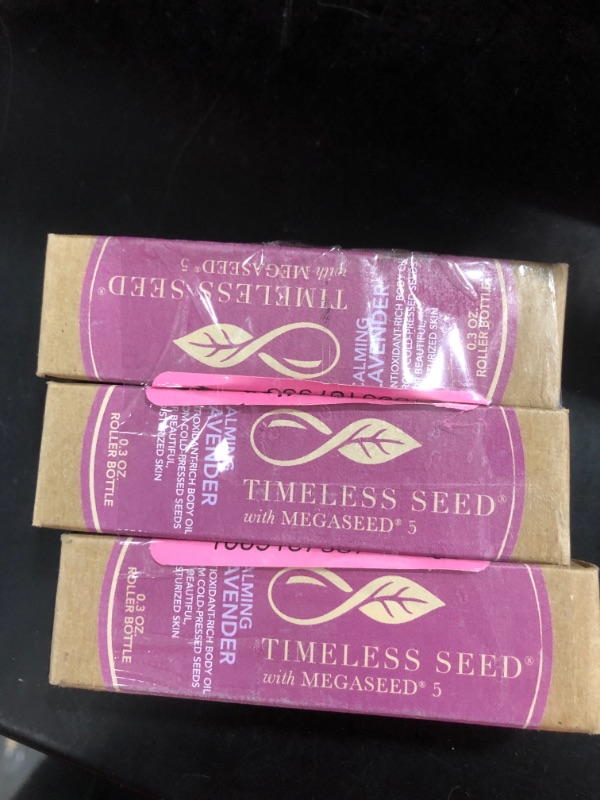 Photo 2 of 3 pc 100% Natural Cold Pressed Black Seed Body Oil, Rollerball Applicator for Hydrated Skin, Healthy Nails and Cuticles - Timeless Seed - 5 Seed Blend with Cranberry, Red Raspberry, Blackberry, Grape Seed, Black Raspberry Oils, 0.3 fl oz