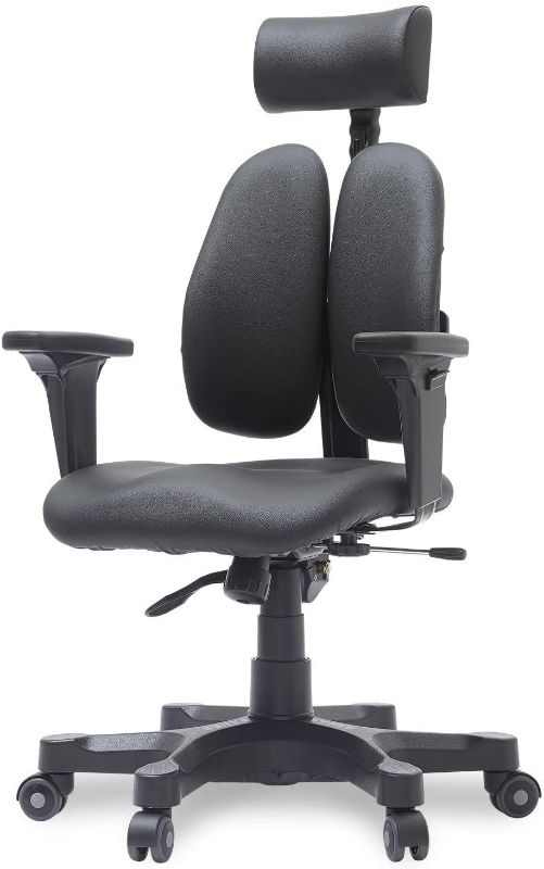 Photo 1 of ?DUOREST Gold? Home Office Desk Chairs - Back Support Office Chair, Best Office Chair for Posture, Ergonomic Office Chair, Office Chair for Back Pain, Lumbar Support Office Chair (Leather