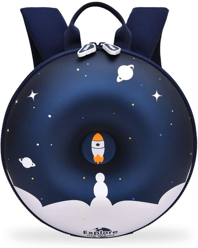 Photo 1 of TIANLI Donut-shaped backpack for boys and girls, Travel, M, Blue / Patchwork