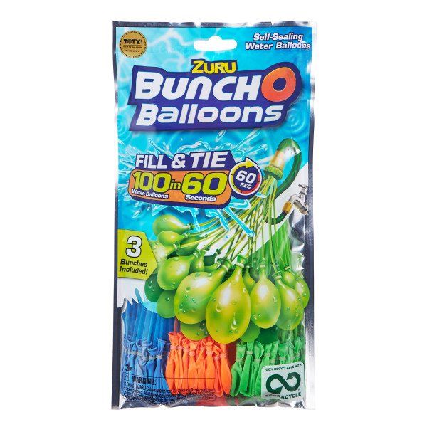 Photo 1 of Bunch O Balloons 100 Rapid-Filling Self-Sealing Water Balloons (3 Pack) by ZURU