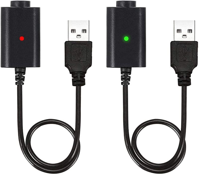 Photo 1 of USB Thread Cable, USB Smart Charger, Rechargeable Overcharge Protection for Adapter Devices with LED Indicators USB Electronic [2 Pieces]