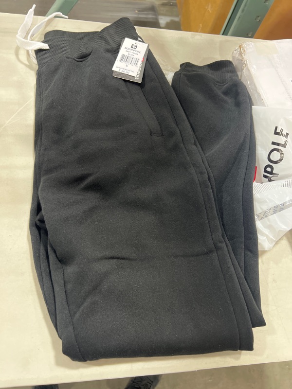 Photo 2 of Southpole Men's Active Basic Jogger Fleece Pants Size Small New Heather Black
