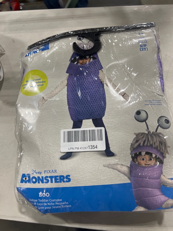 Photo 2 of Monsters Inc. - Boo Deluxe Toddler Costume Size 2T
