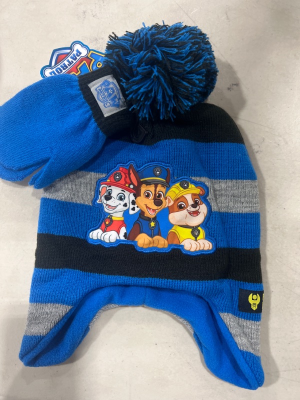 Photo 1 of Paw Patrol beanie and mitts for kids 