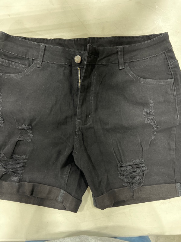 Photo 1 of Women's denim  black shorts Size- 14W