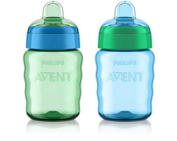 Photo 1 of Philips Avent My Easy Sippy Cup with Soft Spout and Spill-Proof Design, Blue/Green, 9oz, 2pk