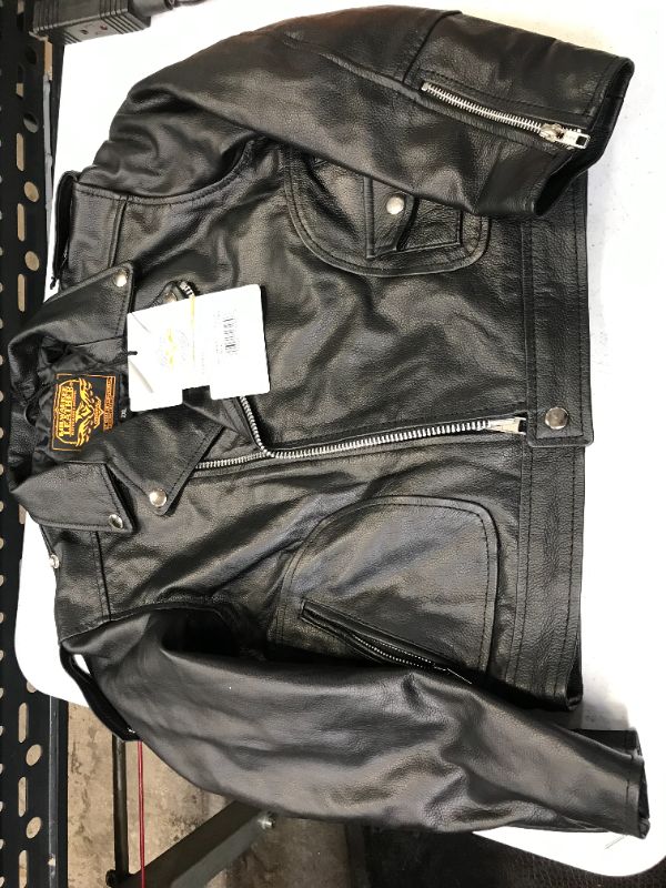 Photo 3 of Milwaukee Childrens Biker Jacket W/Patch Pocket Styling Black