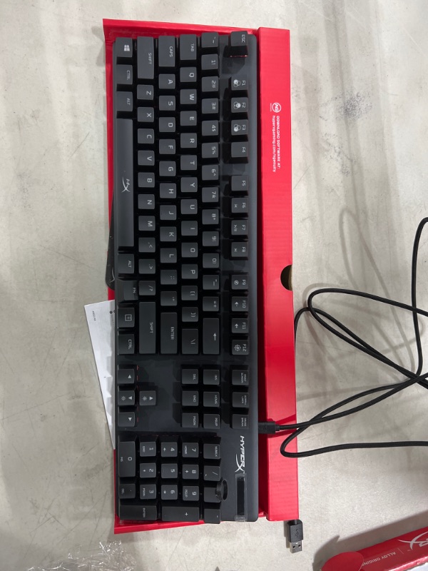 Photo 2 of HyperX Alloy Origins Red Linear Switches Wired Mechanical Gaming Keyboard HyperX GameStop