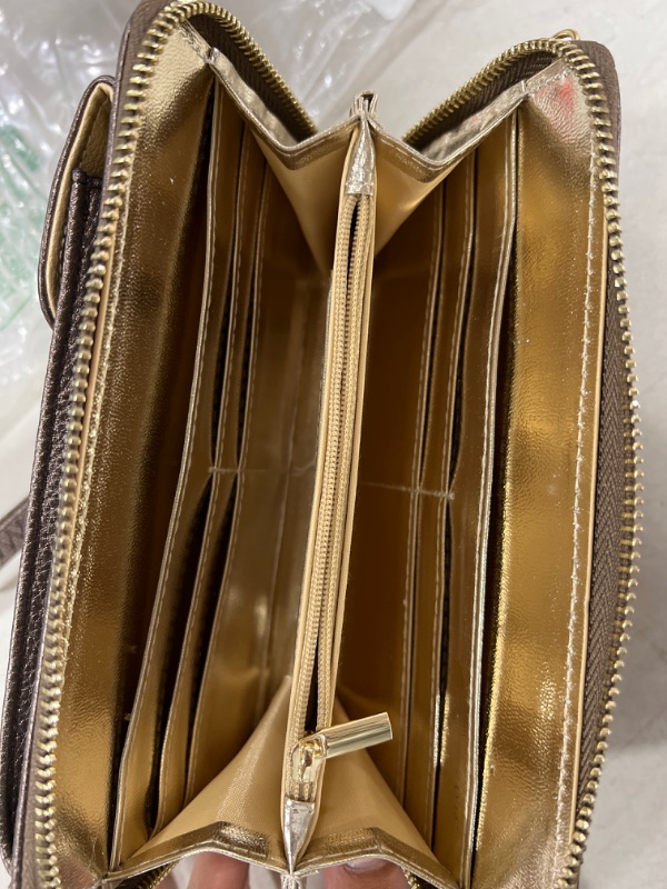 Photo 2 of brown/gold wallet 
