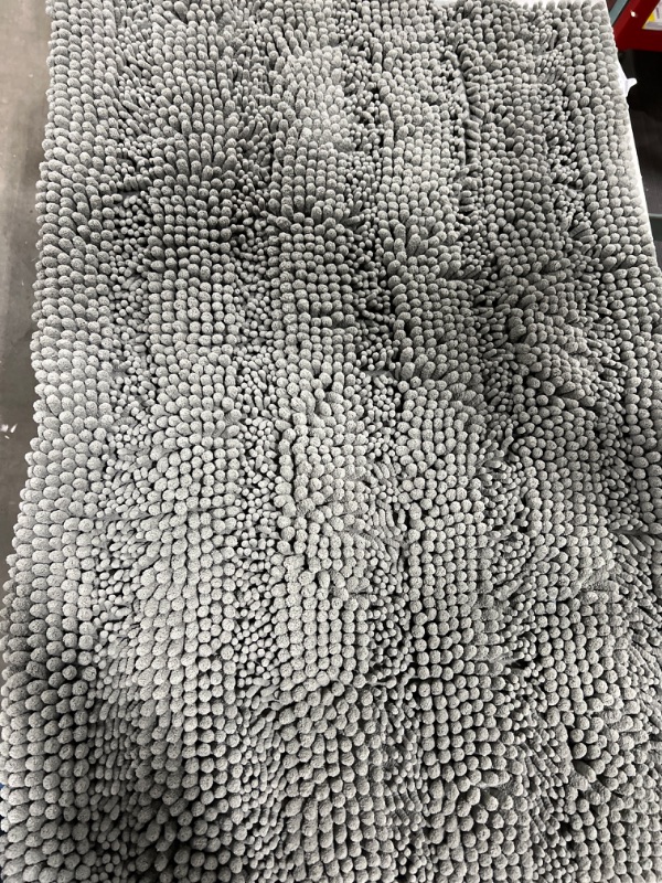 Photo 1 of Bathroom rug, Non-slip bath rug-grey 22inx34in