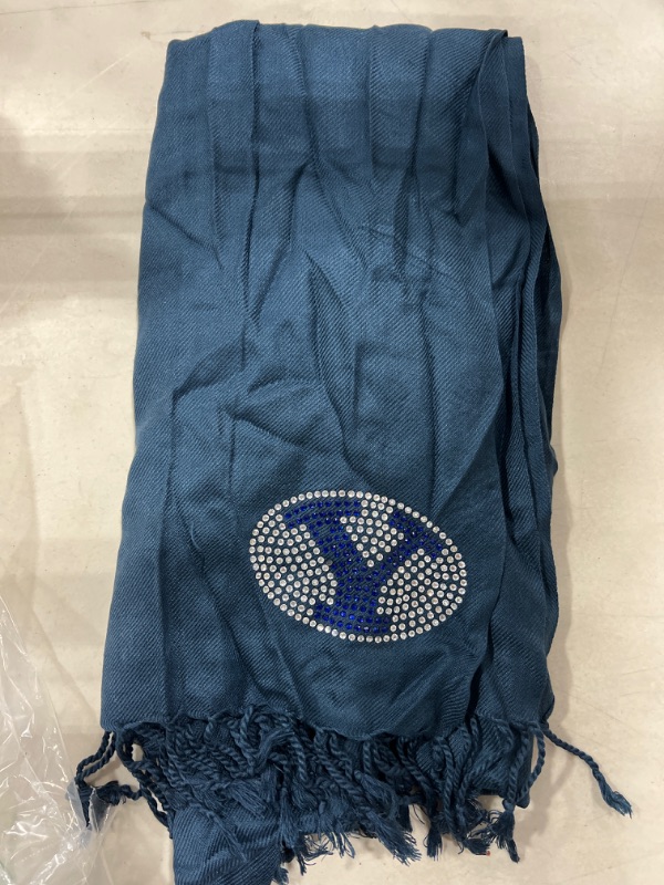 Photo 1 of BYU cougars blue pashi fan scarf -Blue 
