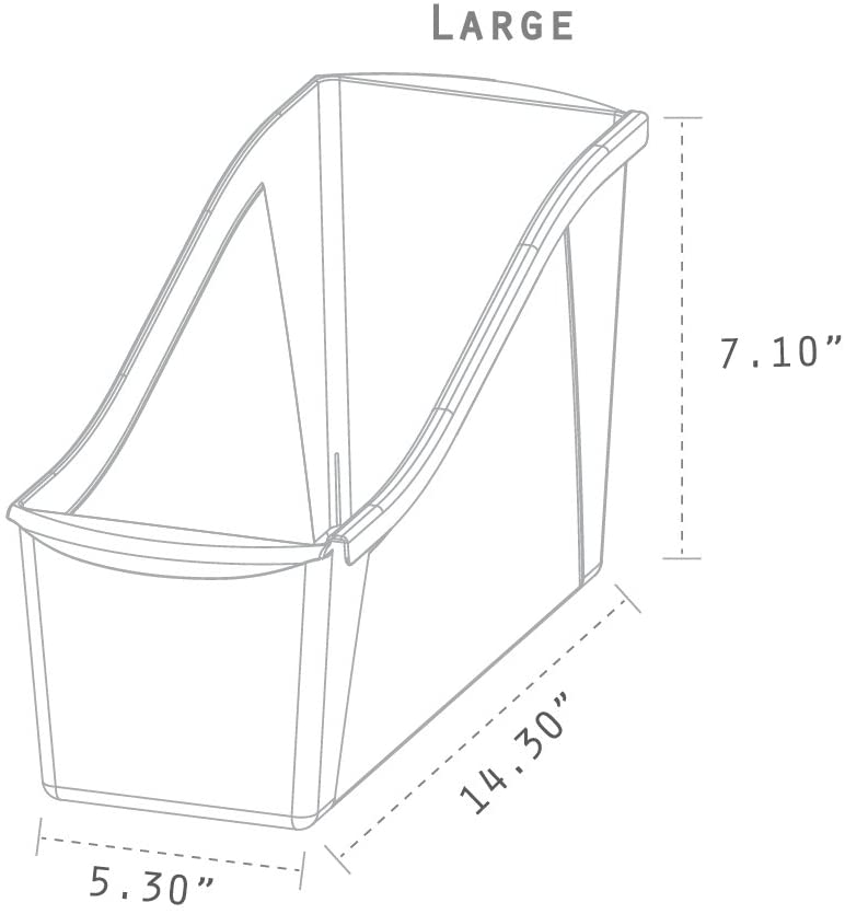 Photo 2 of 6 Storex 71114U06C Book Bin -Teal