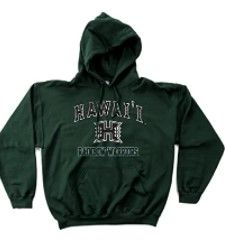 Photo 1 of NCAA Hawaii Rainbow Warriors  Mascot Hooded Sweatshirt size L
