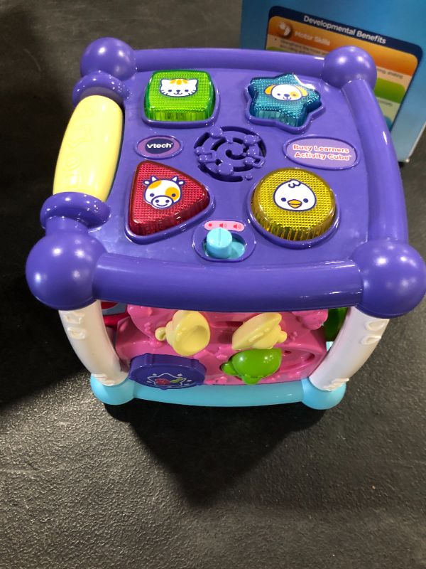 Photo 2 of VTech Busy Learners Activity Cube, Purple
