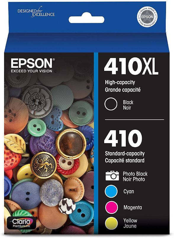 Photo 1 of EPSON T410 Claria Premium - -Ink High Capacity Black & Standard Color - -Cartridge Combo Pack (T410XL-BCS) for select Epson Expression Premium Printers
