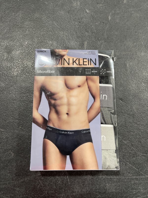 Photo 2 of Calvin Klein Men's Underwear Micro Plus 3 Pack Hip Briefs (size M)
