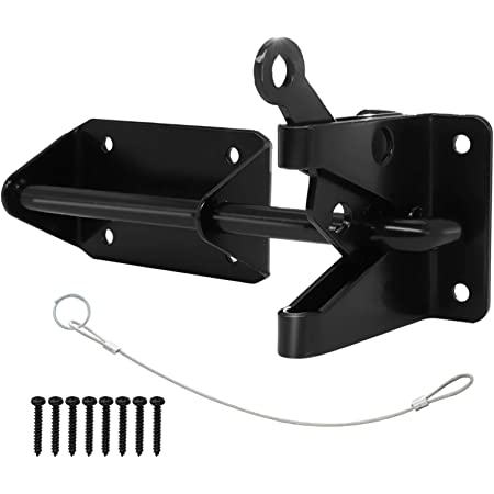 Photo 1 of Boerboel Gate Solutions 73002218 Heavy-Duty Gate Latch, Black
