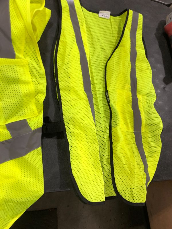 Photo 1 of misc. high visibility reflective yellow safety ves-- 8ct