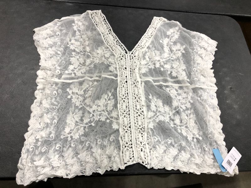 Photo 2 of Cupshe White Lace Crochet Cover Up
