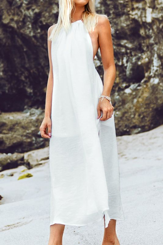 Photo 1 of Cupshe White Crochet Bikini Cover Up with Fringe Trim