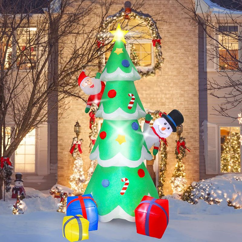 Photo 1 of 6.9FT Inflatable Santa's Christmas Tree 